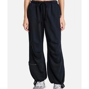 Free People FP Movement Sway Pants Black Wide Leg Pants Drawstring Athleisure S